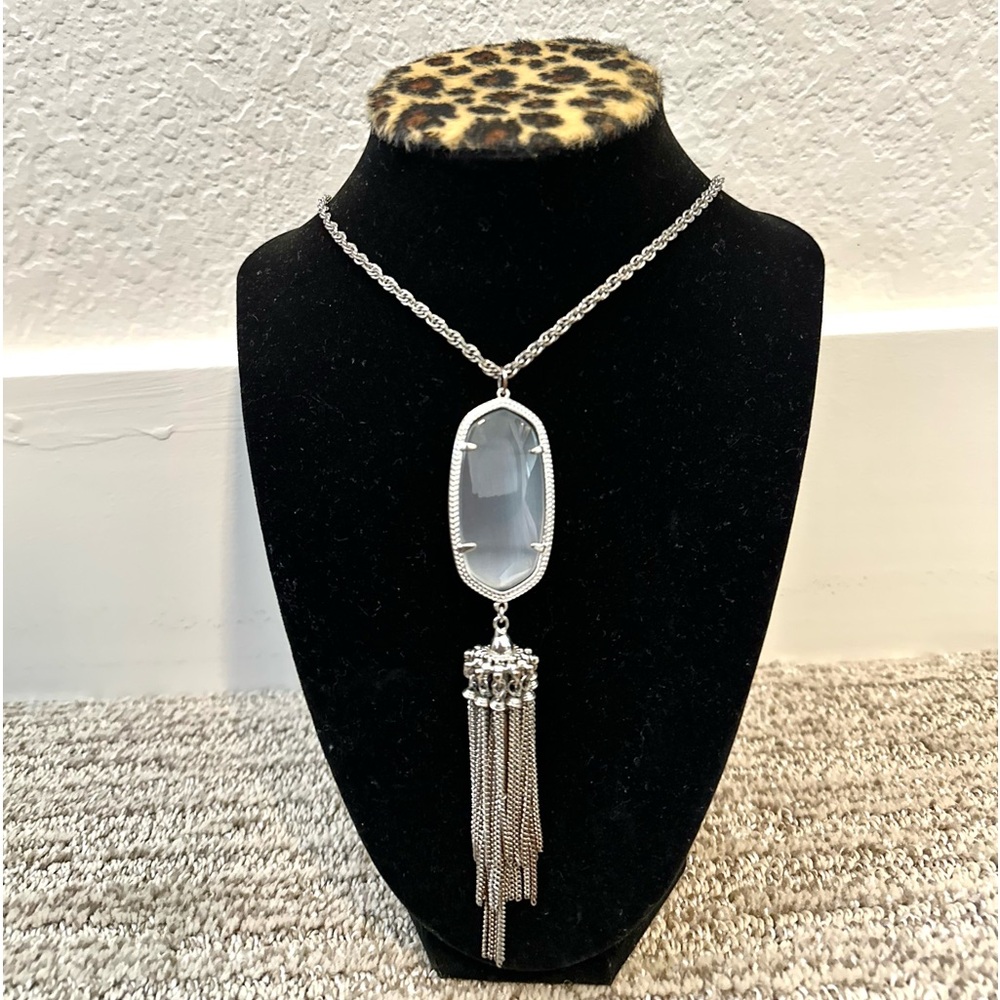 Kendra Scott Gray Necklace, Women’s Silver Necklace